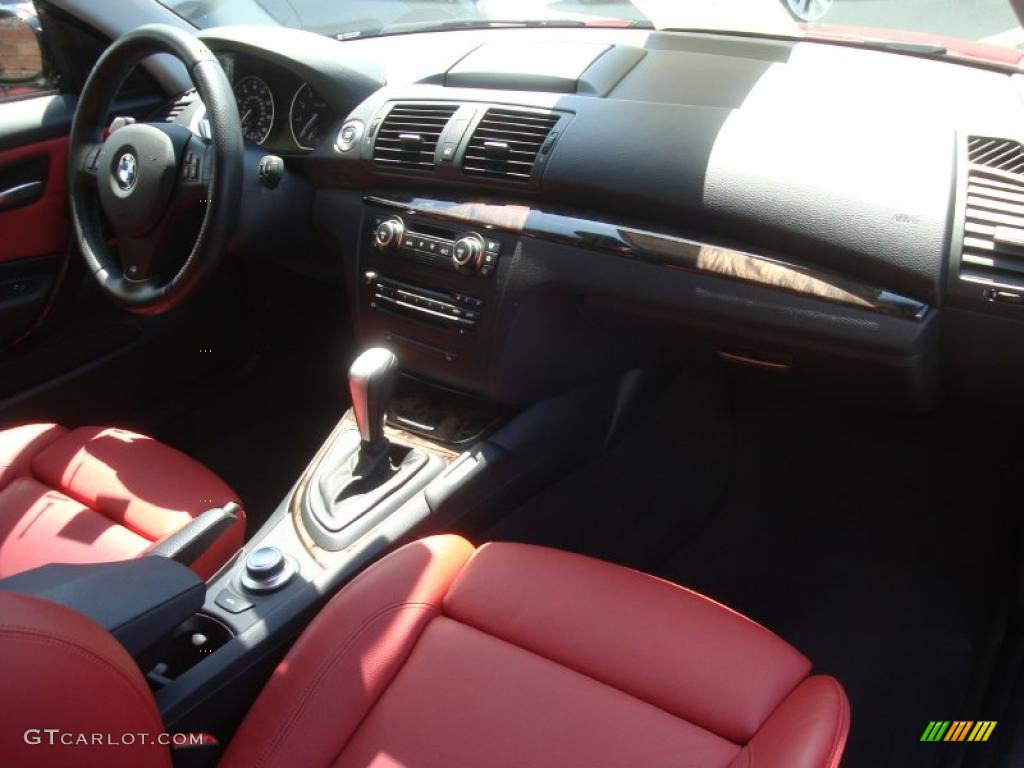 2008 1 Series 135i Coupe - Sedona Red Metallic / Coral Red photo #14