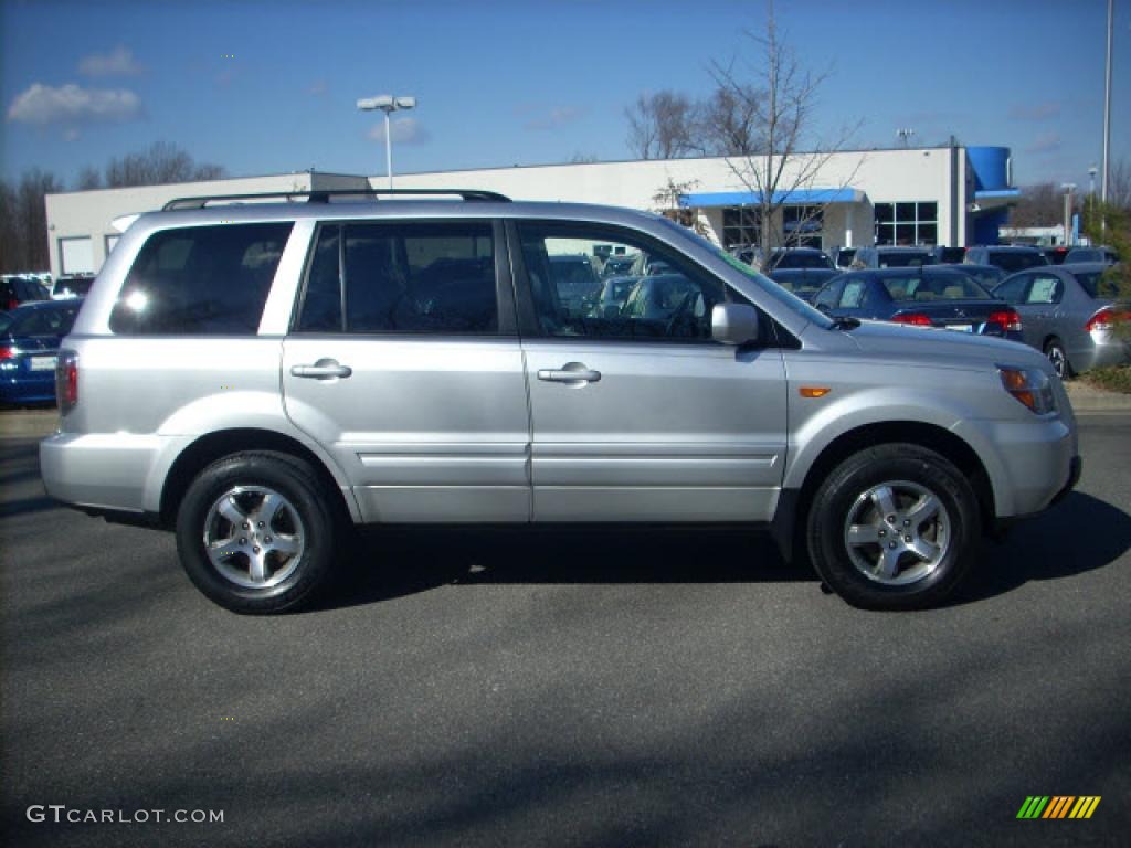 2007 Pilot EX-L - Billet Silver Metallic / Gray photo #2