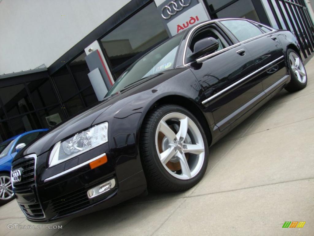 2010 A8 L 4.2 quattro - Cherry Black Pearl Effect / Black photo #1