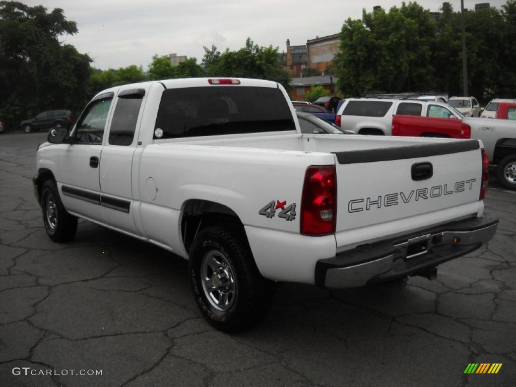 2003 Silverado 1500 Extended Cab 4x4 - Summit White / Dark Charcoal photo #4