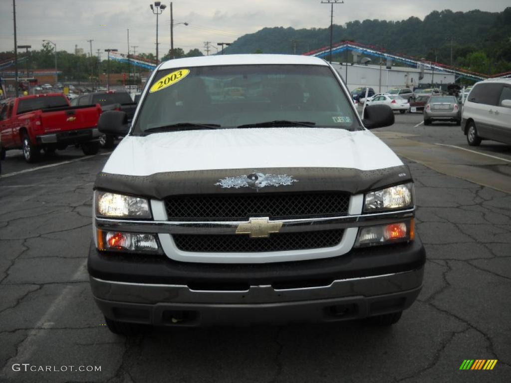 2003 Silverado 1500 Extended Cab 4x4 - Summit White / Dark Charcoal photo #17