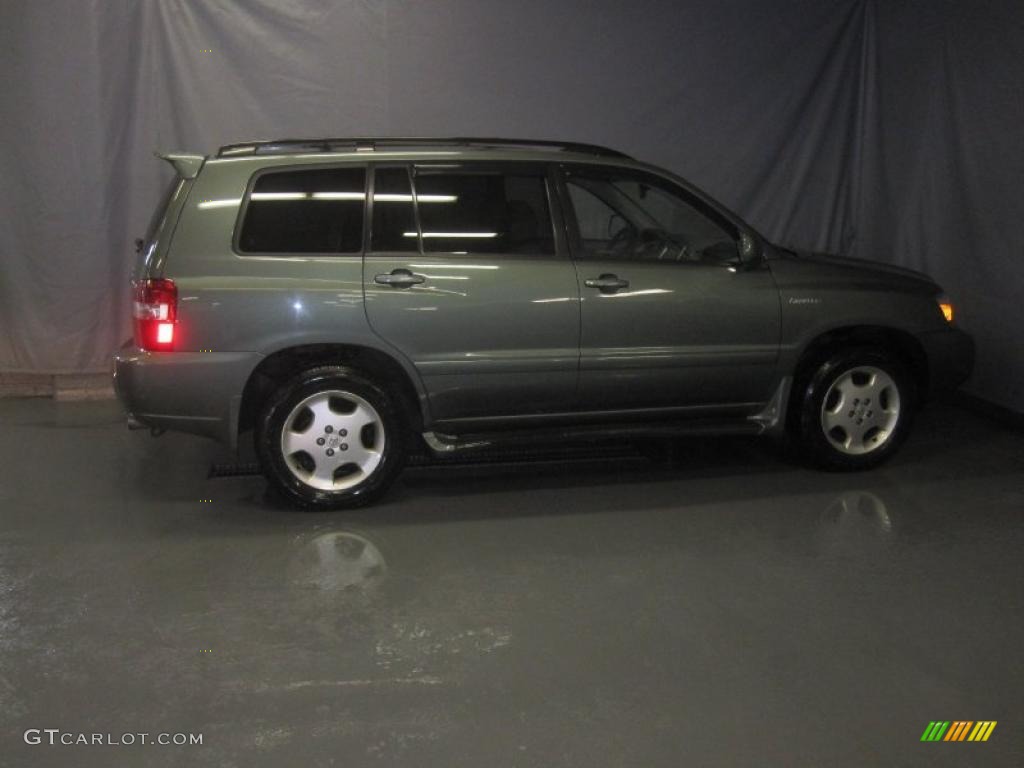 2005 Highlander Limited 4WD - Oasis Green Pearl / Ivory photo #4