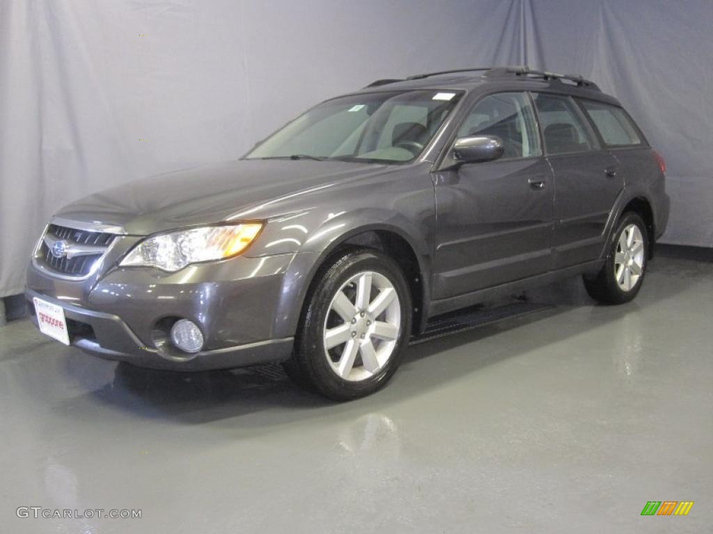 2008 Outback 2.5i Limited Wagon - Diamond Gray Metallic / Off Black photo #1