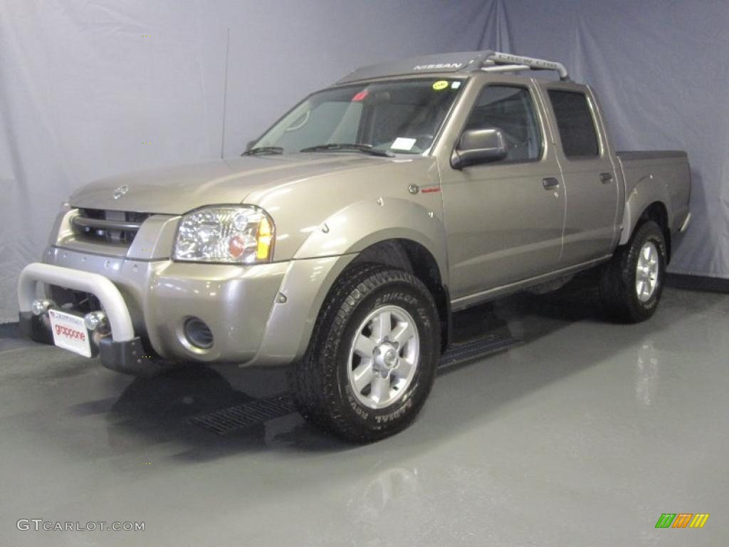 2004 Frontier SC Crew Cab 4x4 - Polished Pewter Metallic / Charcoal photo #1