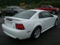 1999 Crystal White Ford Mustang GT Coupe  photo #3