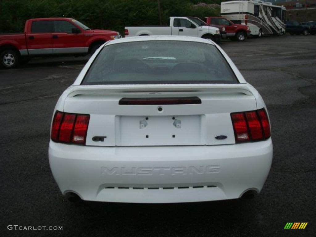 1999 Mustang GT Coupe - Crystal White / Dark Charcoal photo #4