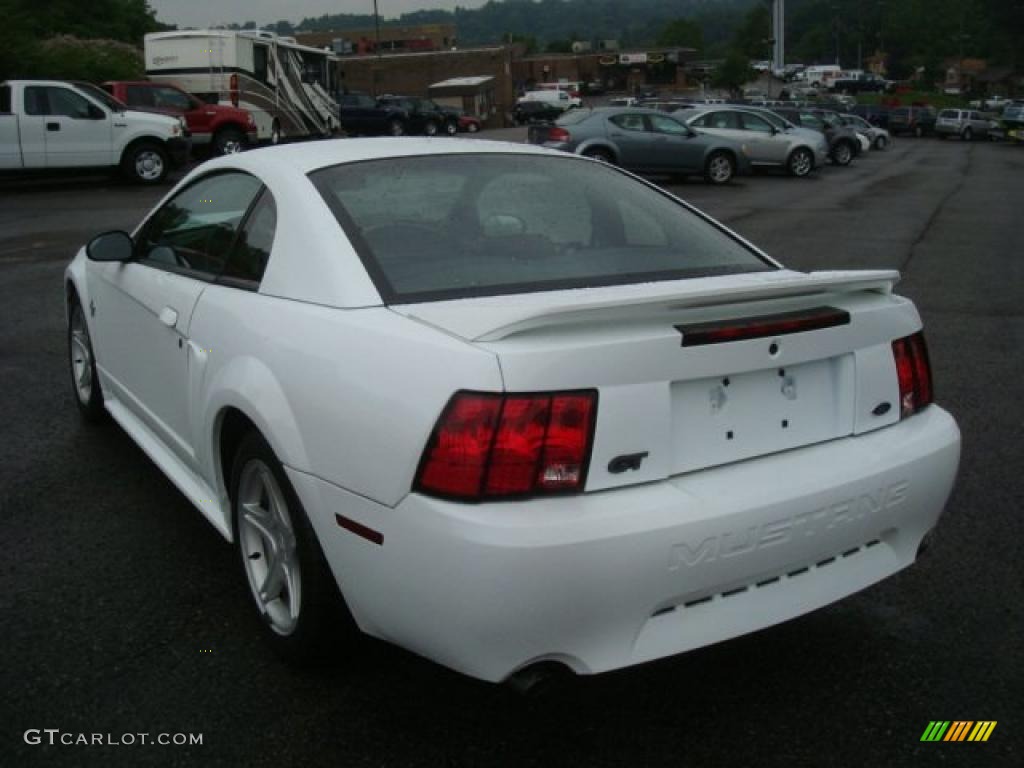 1999 Mustang GT Coupe - Crystal White / Dark Charcoal photo #5