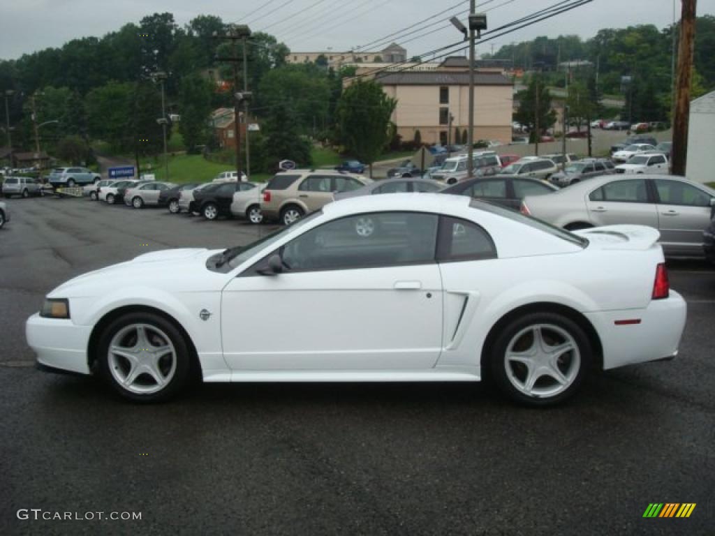 1999 Mustang GT Coupe - Crystal White / Dark Charcoal photo #6