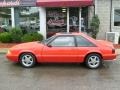 1988 Bright Red Ford Mustang LX 5.0 Fastback  photo #2