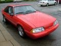 1988 Bright Red Ford Mustang LX 5.0 Fastback  photo #6