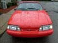 1988 Bright Red Ford Mustang LX 5.0 Fastback  photo #7