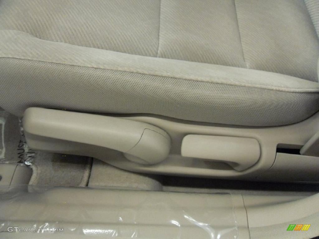 2010 Civic LX Sedan - Urban Titanium Metallic / Beige photo #11