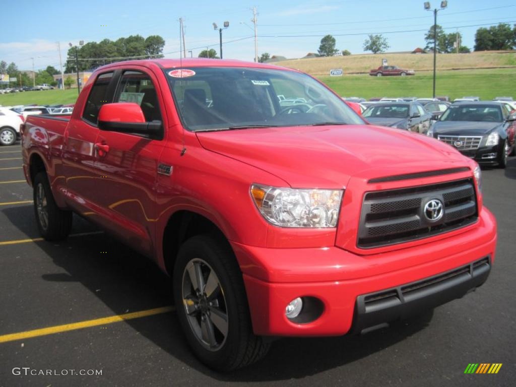 2010 Tundra TRD Sport Double Cab - Radiant Red / Black photo #2