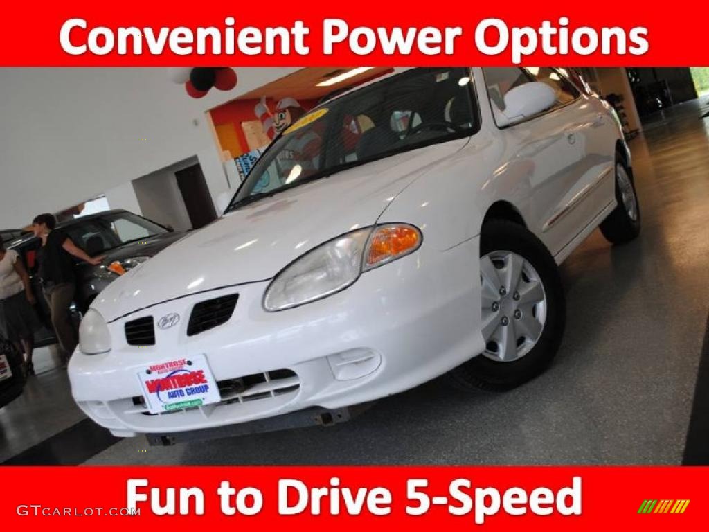 2000 Elantra GLS Wagon - Noble White / Gray photo #1