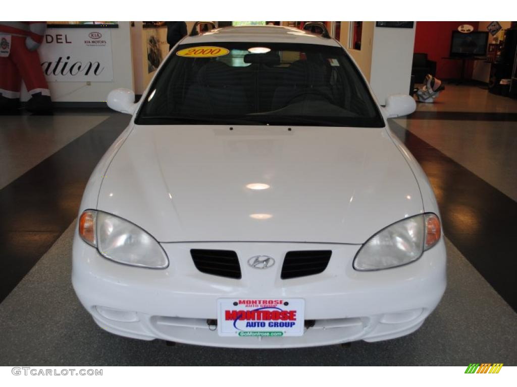 2000 Elantra GLS Wagon - Noble White / Gray photo #11