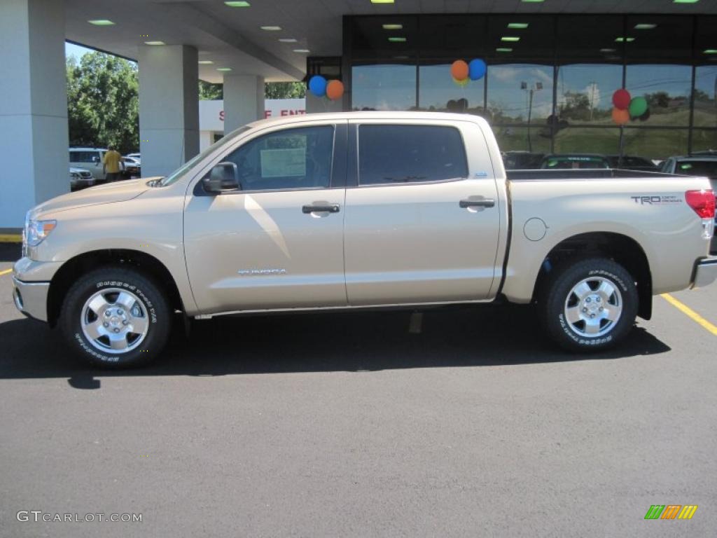 2010 Tundra TRD CrewMax - Sandy Beach Metallic / Sand Beige photo #4