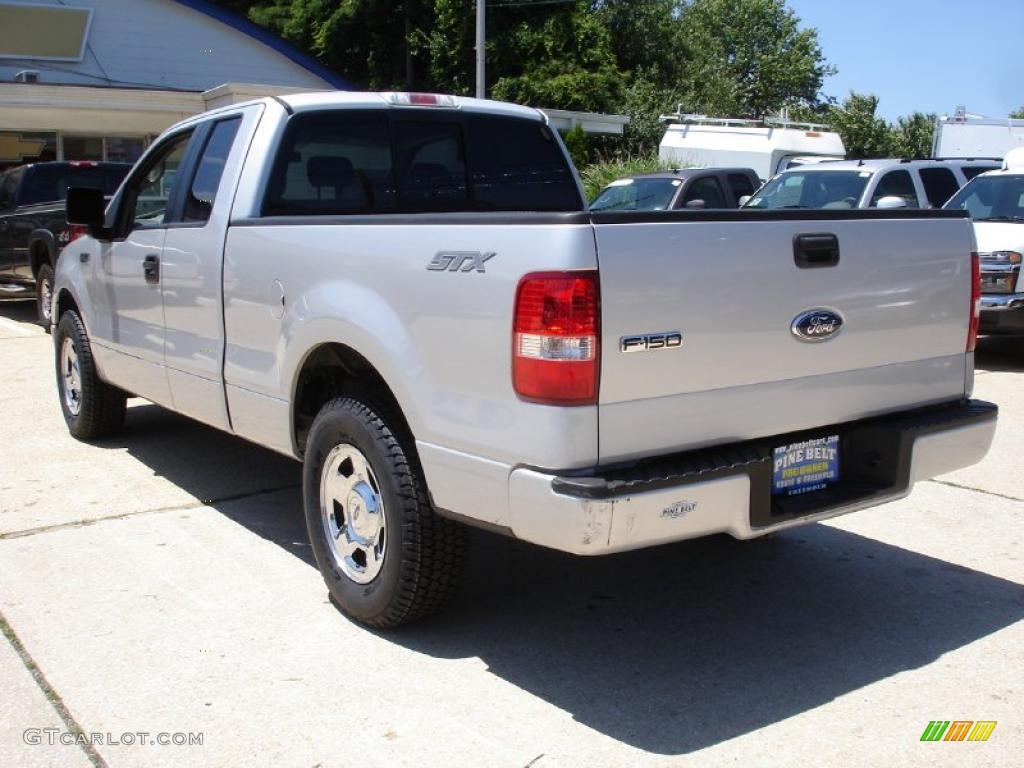 2006 F150 STX SuperCab - Silver Metallic / Medium/Dark Flint photo #6