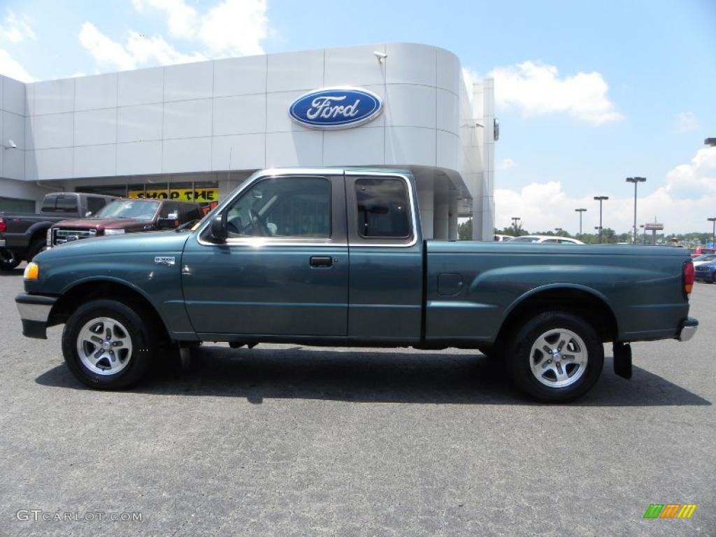 2000 B-Series Truck B3000 SE Extended Cab - Amazon Green Metallic / Gray photo #5