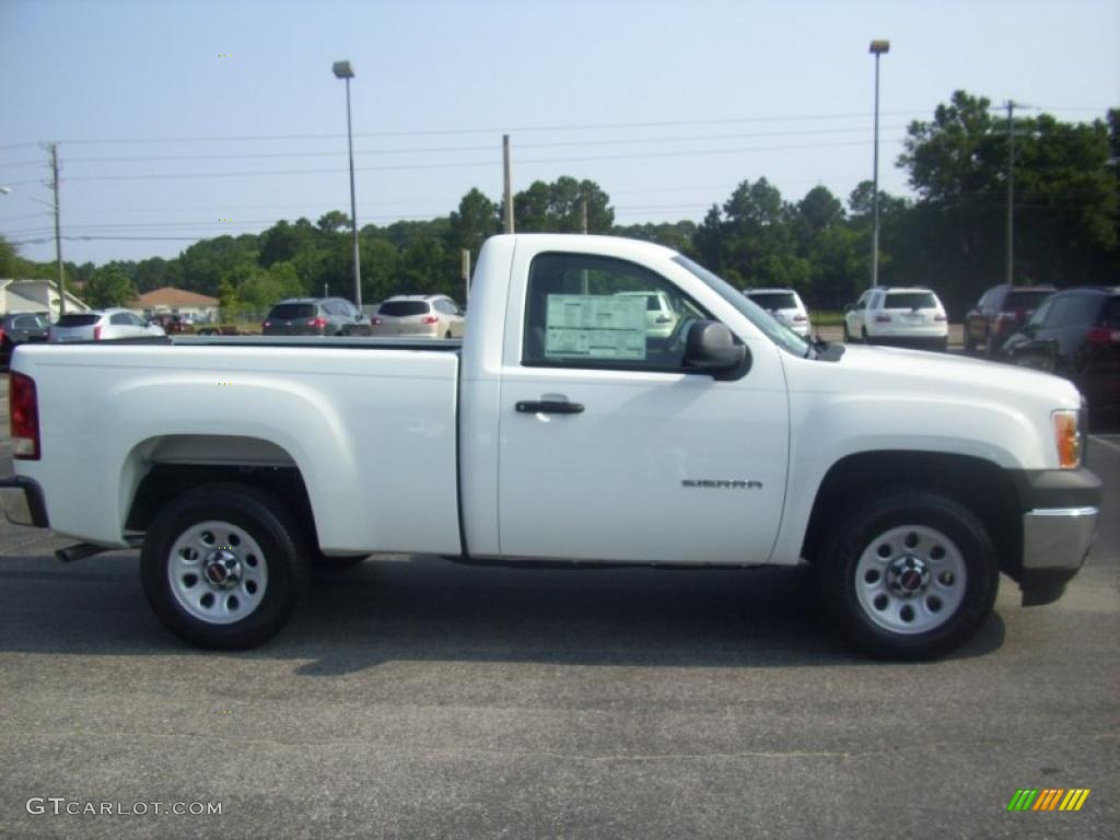 2010 Sierra 1500 Regular Cab - Summit White / Dark Titanium photo #1