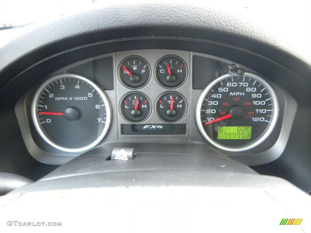 2004 F150 FX4 SuperCab 4x4 - Black / Black/Medium Flint photo #18
