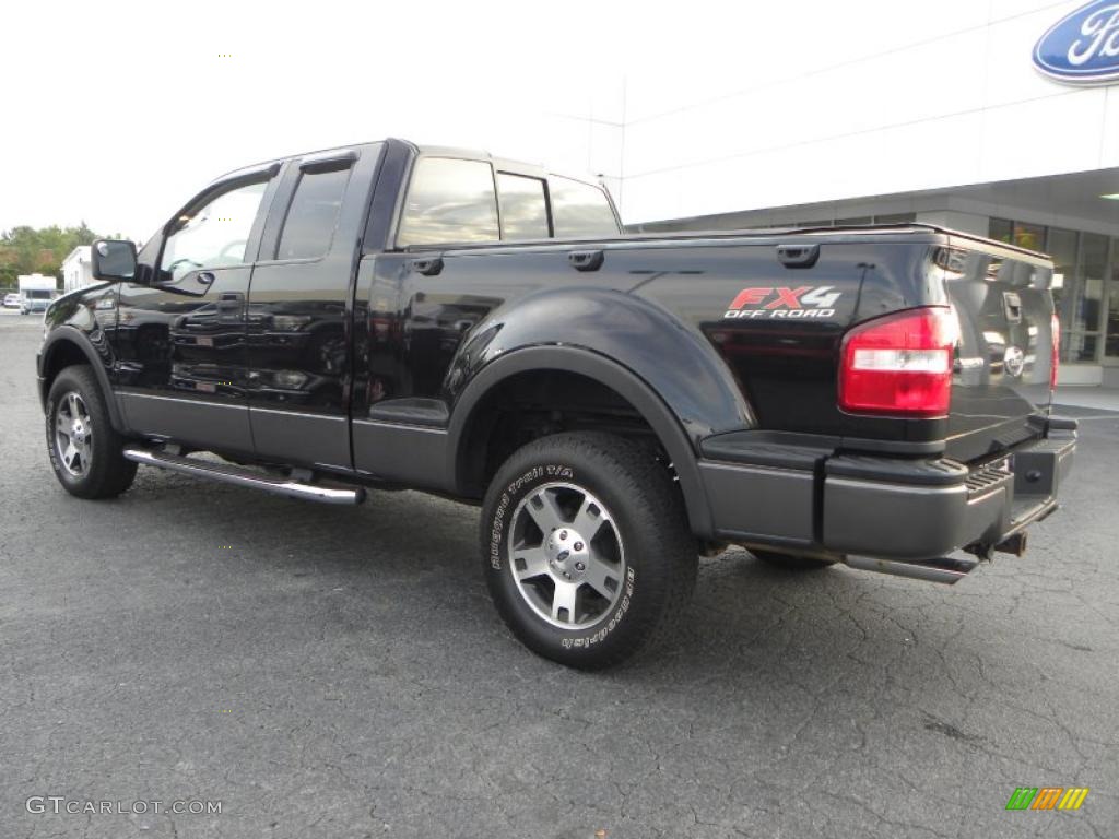 2004 F150 FX4 SuperCab 4x4 - Black / Black/Medium Flint photo #29