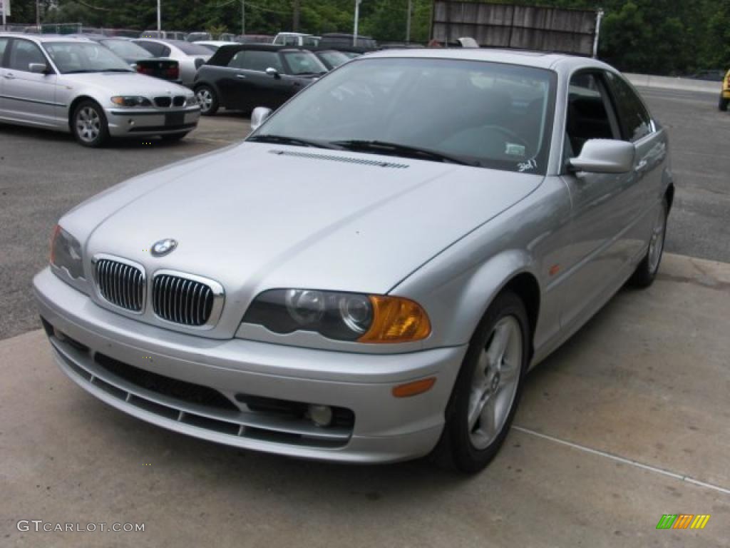 2001 3 Series 325i Convertible - Titanium Silver Metallic / Grey photo #3