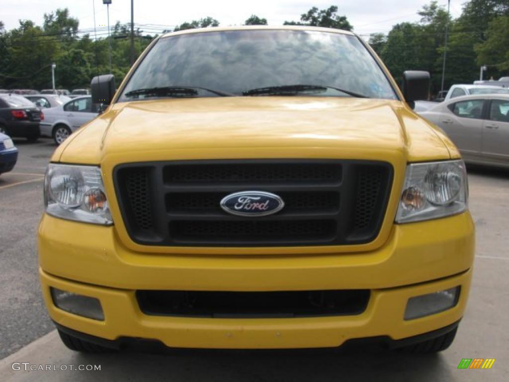 2004 F150 STX Regular Cab - Blazing Yellow / Dark Flint photo #1
