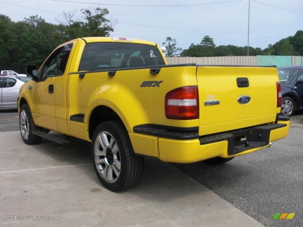 2004 F150 STX Regular Cab - Blazing Yellow / Dark Flint photo #5