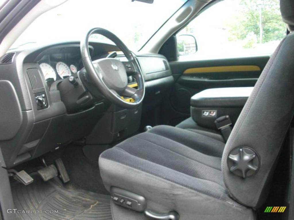 2004 Ram 1500 Rumble Bee Regular Cab 4x4 - Black / Dark Slate Gray photo #26