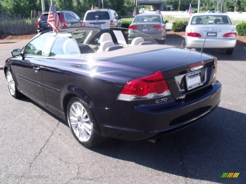 2007 C70 T5 Convertible - Magic Blue Metallic / Calcite Cream photo #5
