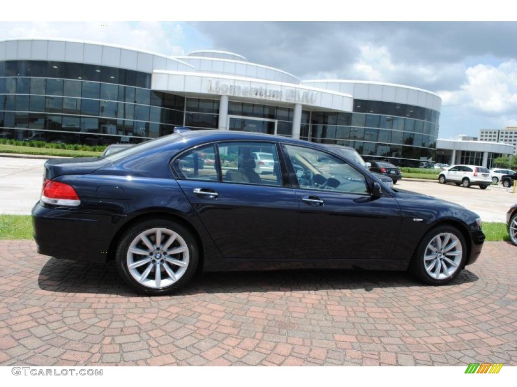 2007 7 Series 750i Sedan - Monaco Blue Metallic / Natural Brown photo #1