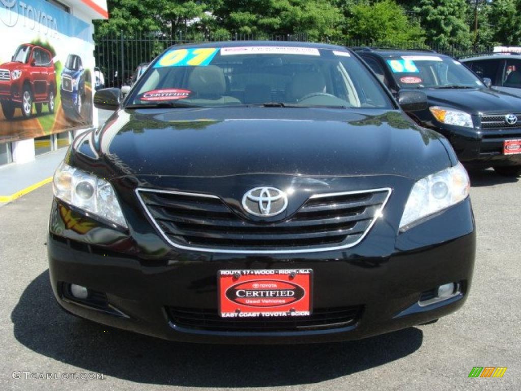2007 Camry XLE - Black / Bisque photo #2