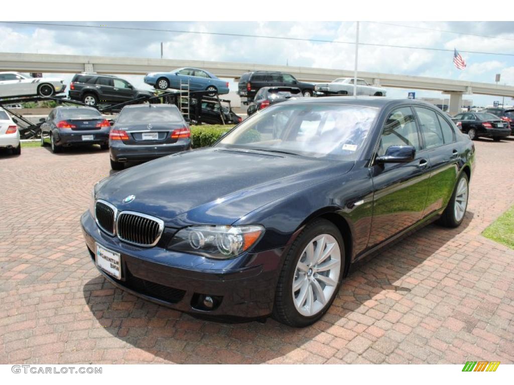 2007 7 Series 750i Sedan - Monaco Blue Metallic / Natural Brown photo #3