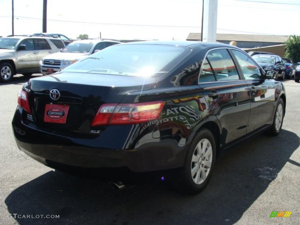 2007 Camry XLE - Black / Bisque photo #4