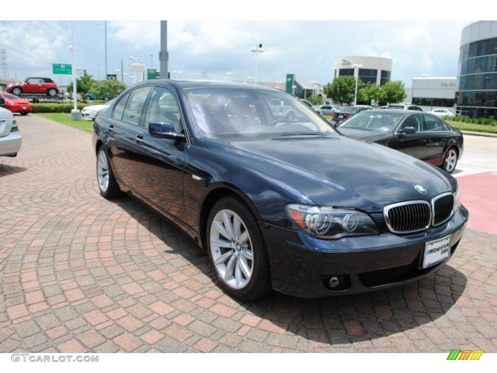 2007 7 Series 750i Sedan - Monaco Blue Metallic / Natural Brown photo #8