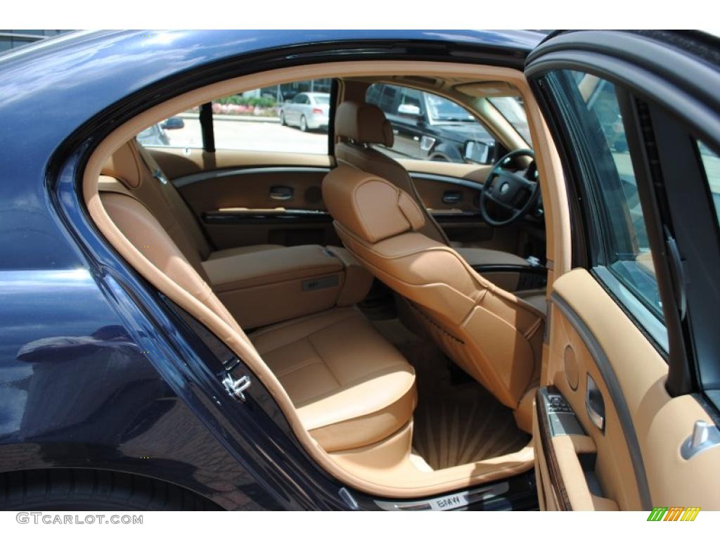 2007 7 Series 750i Sedan - Monaco Blue Metallic / Natural Brown photo #10