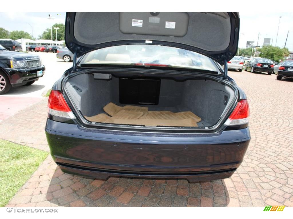 2007 7 Series 750i Sedan - Monaco Blue Metallic / Natural Brown photo #11