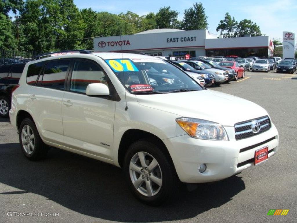 2007 RAV4 Limited 4WD - Super White / Taupe photo #3