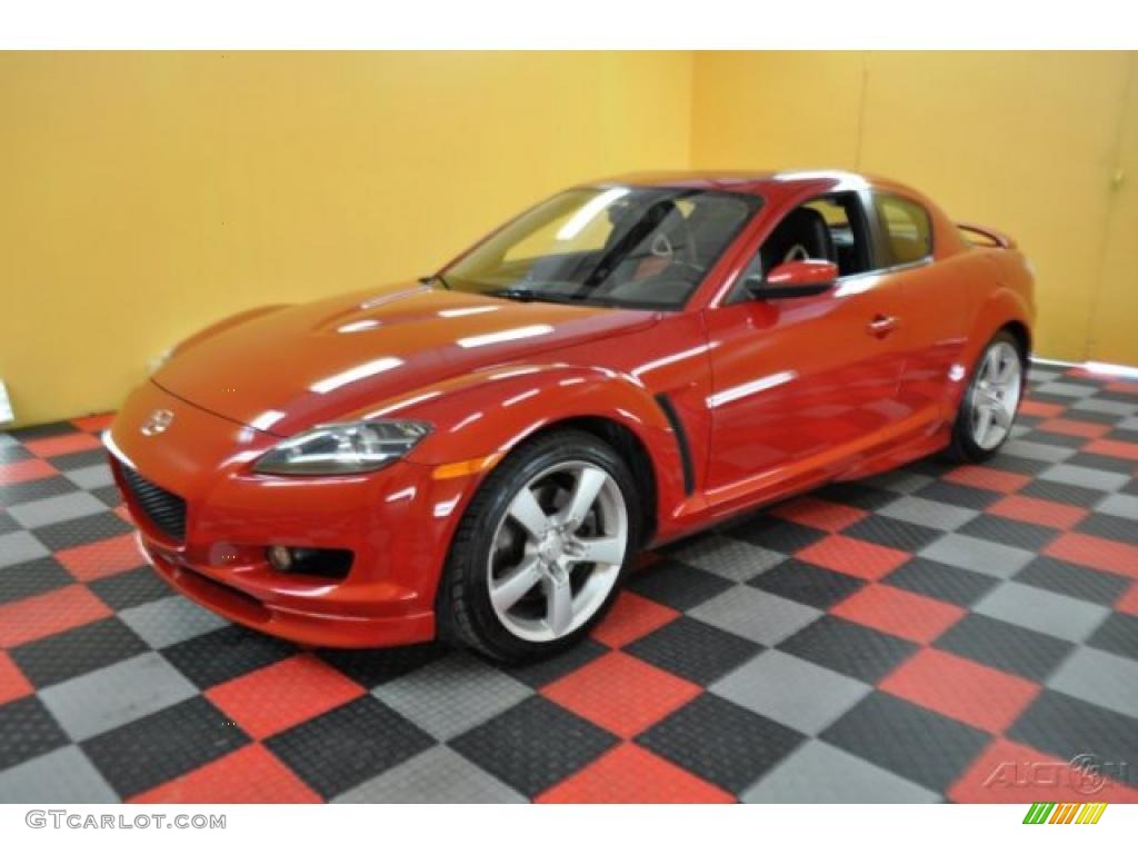 2004 RX-8 Sport - Velocity Red Mica / Black/Red photo #3