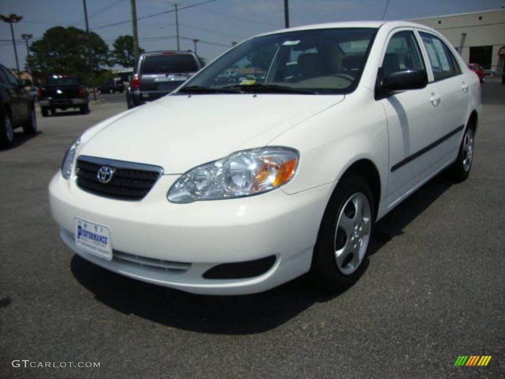 2008 Corolla CE - Super White / Stone photo #1