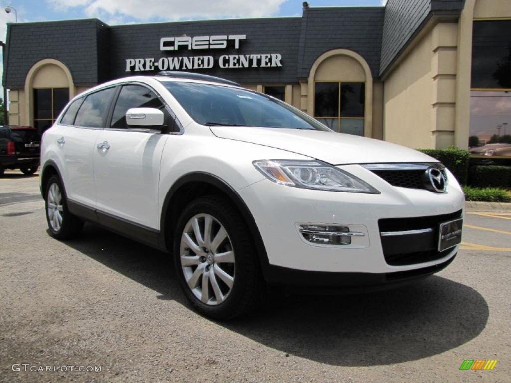 2008 CX-9 Grand Touring - Crystal White Pearl Mica / Sand photo #1