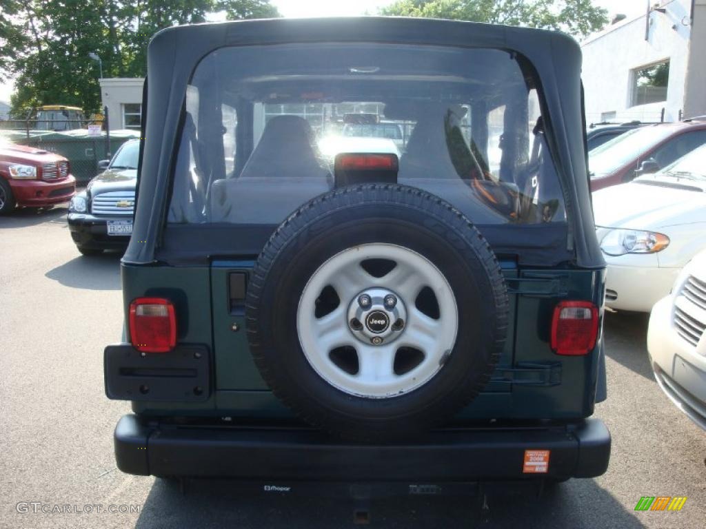 1998 Wrangler Sport 4x4 - Emerald Green Pearl / Gray photo #5