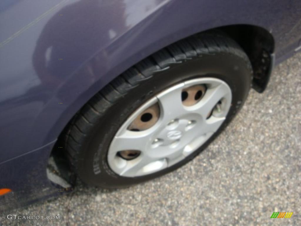 2002 Elantra GLS Sedan - Midnight Gray / Gray photo #7