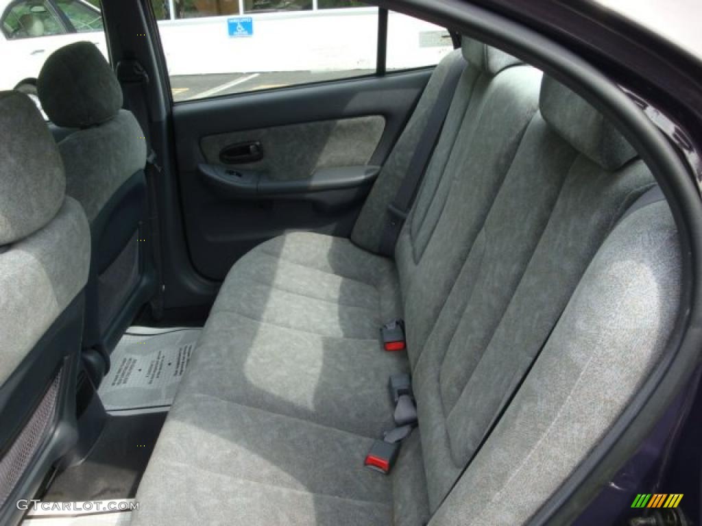 2002 Elantra GLS Sedan - Midnight Gray / Gray photo #9