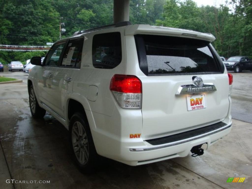 2010 4Runner Limited 4x4 - Blizzard White Pearl / Sand Beige photo #4