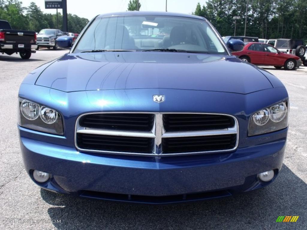 2010 Charger Rallye - Deep Water Blue Pearl / Dark Slate Gray/Light Slate Gray photo #3