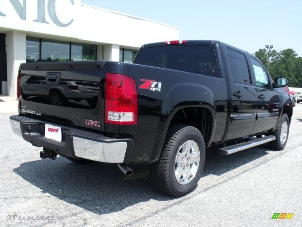 2010 Sierra 1500 SLE Crew Cab 4x4 - Onyx Black / Ebony photo #7