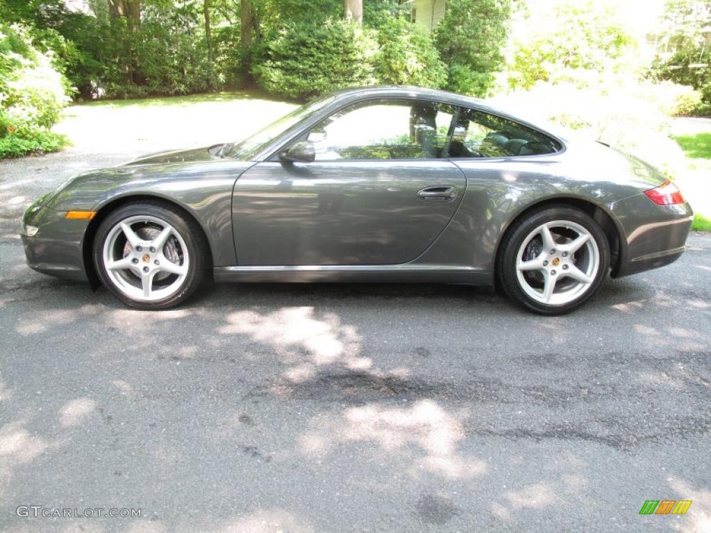 2007 911 Carrera Coupe - Slate Grey Metallic / Stone Grey photo #3