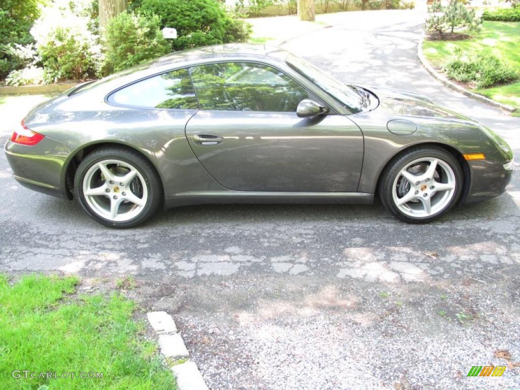 2007 911 Carrera Coupe - Slate Grey Metallic / Stone Grey photo #7