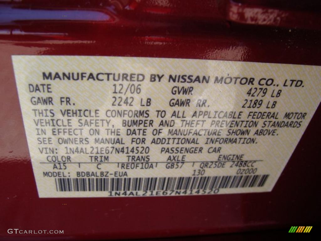 2007 Altima 2.5 S - Sonoma Sunset Metallic / Blond photo #26